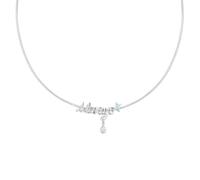 FANCIME Harry Potter x Collaboration - Always Necklace, Silver, Sterling Silver Colgante Necklace Jewellery Gift for Women Girls