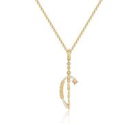 FANCIME Harry Potter x Collaboration - Dumbledore Elder Wand Necklace, Gold, Sterling Silver Pendant Necklace Jewellery Gift for Women Girls