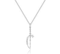 FANCIME Harry Potter x Collaboration - Harry Potter/Hermione/Ron/Malfoy/Dumbledore Wand Necklace, Gold, Sterling Silver Pendant Necklace Jewellery Gift for Women Girls
