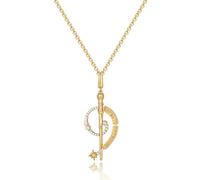 FANCIME Harry Potter x Collaboration - Harry Potter/Hermione/Ron/Malfoy/Dumbledore Wand Necklace, Gold, Sterling Silver Pendant Necklace Jewellery Gift for Women Girls