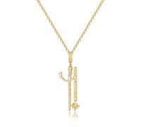 FANCIME Harry Potter x Collaboration - Harry Potter/Hermione/Ron/Malfoy/Dumbledore Wand Necklace, Gold, Sterling Silver Pendant Necklace Jewellery Gift for Women Girls