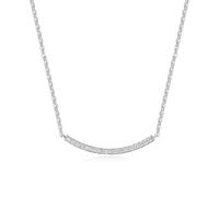 FANCIME Lab-Grown - Collar con colgante de sonrisa de diamante, plata de ley 925 de 0,22 quilates, colores D-E, pureza VS, collar de diamantes, regalo de joyería para mujer, longitud de la cadena: 40