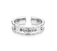 FANCIME x Harry Potter Colaboration - House Ring - Plata Regalos de joyas para mujer niña hombre, 18.5 (58)