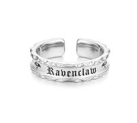 FANCIME x Harry Potter Colaboration - House Ring - Plata Regalos de joyas para mujer niña hombre, 49