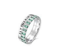 FANCIME x Harry Potter Colaboration - Slytherin House, anillo de plata de ley, regalo para mujeres y niñas, Plata de ley