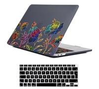 Fancity Compatible con MacBook Air 15" Funda 2023 2024 2025 Release M4 A3241 M3 A3114 M2 A2941 con Touch ID, funda rígida de plástico gommada y cubierta para teclado para Air 15.3", color rosa