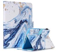 Fancity Funda de Piel sintética con función Atril para iPad Mini 5/4/3/2 de 7,9", Color Azul Arena