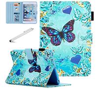 Fancity Funda para iPad Mini 5 Mini 4, Mini 3 Mini 2, Funda Protectora de Piel sintética Inteligente con función de Encendido y Apagado automático con Ranura para Tarjetas, Soporte para lápiz para