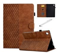 Fancity Funda para Samsung Galaxy Tab A8 de 10.5 pulgadas, versión 2022, soporte para lápiz y ranura para tarjeta para Tab A8 2022 [SM-X200/X205/X207], marrón