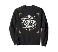 Fancy Boo: Arte Fantasma de Halloween Boo-JEE para un Estilo Espeluznante Sudadera, Unisex para Adultos, Negro, XXL