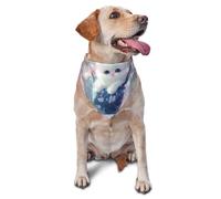 Fancy Cat Flowers Printed Graphic Pet Triangle Scarf for Dogs & Cats - Bandana ajustable para mascotas y sesiones de fotos