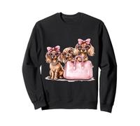 Fancy Dachshund Dogs - Bolso rosa para compras con lindos perros salchicha Sudadera