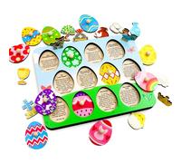 Fancy Land Rompecabezas de madera de Semana Santa para relleno de cesta de Pascua, religiosos He is Risen, regalos cristianos para la escuela dominical, fiesta, recuerdo de la iglesia, actividades de