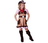 Fancy Me Marrón para Niñas Rosa Vaquera Salvaje Oeste Día del Libro Disfraz 4-12 años - 7-9 Years