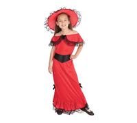 Fancy Me niña Escarlata Chica de peluquería Vaquero IDO con EL Viento Semana del Día Mundial del Libro Halloween Carnaval Disfraz 4-14 AÑOS - 10-12 Years