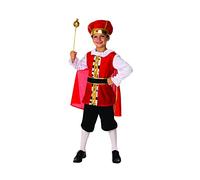 Fancy Me Niños 5 Piezas Rojo Medieval Tudor Belén Rey Navidad Traje Disfraz 4-14 AÑOS - Rojo, 10-12 Years