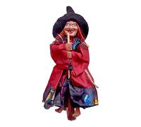 Fancy Ornament Jack-O' Folk Art Doll Coleccionable, Tradiciones reunidas Figuras para el hogar, figuras de gnomo naranja (A, 20 x 7 cm)