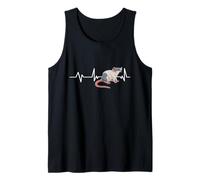 Fancy Pet Rat Heartbeat EKG Stuff Accessories Pulse Line Camiseta sin Mangas