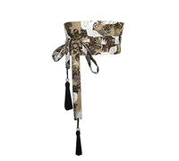 Fancy Pumpkin Vintage Yukata japonés Kimono túnica Cinturón de Harajuku Cinturón Harajuku-D12