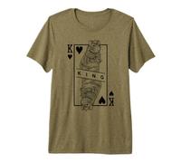 Fancy Rat Lover King of Hearts Funny Pet Roedor Pop Art Camiseta Premium