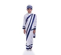 FancyDressWale Teresa - Traje de madre (9-11 años), color blanco