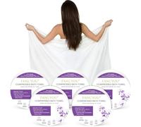 fancyou Pastillas de Toalla Comprimida Grandes - Toallas de Baño Desechables 100% Algodón para Viajes - Toallitas de Viaje 140 x 70cm Ideal para Hoteles,Playa,Natación,Vacaciones[5 Lote Morado]