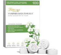 FANCYOU Toallas faciales desechables tabletas 23x19cm 100 Pcs Cajas empaquetadas a granel Toallitas de limpieza faciales expandibles Toallitas desechables para belleza y cuidado personal