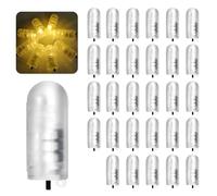 Fancysky 30 Piezas Luces para Globos con Interruptor y Gancho, Luz Cálida Mini Luces LED para Globos, Faroles de Papel, Navidad, Boda, Fiesta, Cumpleaños, Decoración