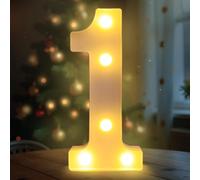 Fancysky Letras Luminosas de 22 cm, Letras LED, Ideales para Propuestas de Matrimonio, Festivales, Fiestas y Otros Entornos para Crear un Ambiente Romántico y Cálido (1)