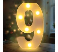 Fancysky Letras Luminosas de 22 cm, Letras LED, Ideales para Propuestas de Matrimonio, Festivales, Fiestas y Otros Entornos para Crear un Ambiente Romántico y Cálido (9)