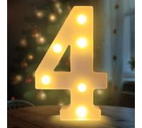 Fancysky Letras Luminosas de 22 cm, Letras LED, Ideales para Propuestas de Matrimonio, Festivales, Fiestas y Otros Entornos para Crear un Ambiente Romántico y Cálido (4)