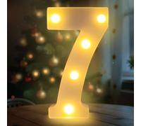 Fancysky Letras Luminosas de 22 cm, Letras LED, Ideales para Propuestas de Matrimonio, Festivales, Fiestas y Otros Entornos para Crear un Ambiente Romántico y Cálido (7)