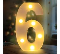 Fancysky Letras Luminosas de 22 cm, Letras LED, Ideales para Propuestas de Matrimonio, Festivales, Fiestas y Otros Entornos para Crear un Ambiente Romántico y Cálido (6)