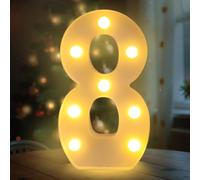 Fancysky Letras Luminosas de 22 cm, Letras LED, Ideales para Propuestas de Matrimonio, Festivales, Fiestas y Otros Entornos para Crear un Ambiente Romántico y Cálido (8)