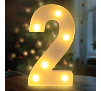 Fancysky Letras Luminosas de 22 cm, Letras LED, Ideales para Propuestas de Matrimonio, Festivales, Fiestas y Otros Entornos para Crear un Ambiente Romántico y Cálido (2)