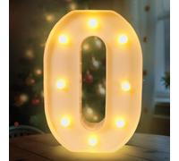 Fancysky Letras Luminosas de 22 cm, Letras LED, Ideales para Propuestas de Matrimonio, Festivales, Fiestas y Otros Entornos para Crear un Ambiente Romántico y Cálido (O)