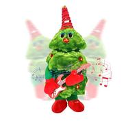 Fancysky Muñeco Arbol de Navidad Que Baila, 14,9" Muñeco Bailando Peluche para Árbol de Navidad, Música y Luces Canta Adornos Peluche Decoración, Dancing Christmas Tree Dancing Santa para Niño