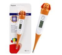 Fancysky Termómetro Digital Bebé con Punta Flexible y Diseño Animal (Cachorro)