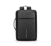 FANDARE 3 en 1 Mochila Hombre Negocios con Puerto de Carga USB polyester Cambiar Bolsa de Viaje Bolsa de Hombro Impermeable Poli閟ter, Negro, Large, Mochila de Ocio