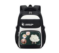 FANDARE 35L Mochila Escolar Infantil con Diseño de Cómic para Adolescentes & Estudiantes Mochilas Tipo Casual de Día para Viajes para Niños y Niñas de 6 a 14 Años Decoración de PelucheNegro Verde