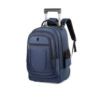 FANDARE 35L Trolleys para 15.6 Pulgadas portátiles 2 en 1 Bolsa con Ruedas Hombre Maletines Bolso para Maestra Mochila Profesor con Ruedas Mochilas de trabajo Bolsa Roller para Viajes Negocios Azul