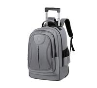 FANDARE 35L Trolleys para 15.6 Pulgadas portátiles 2 en 1 Mochila con ruedas Trolley de viaje Bolsa con Ruedas Hombre Maletines Bolso para Maestra Mochila Profesor con Ruedas Mochilas de trabajo Gris