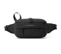 FANDARE 4 en 1 Bolso Pecho Riñonera Bolso de Mano para Hombre Hombre Bolsos Cruzados Bolso Bandolera Bolso de Hombro con Banda Reflectante Crossbody Bag para Viajes Impermeable Nailon Negro