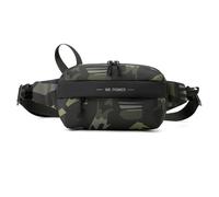 FANDARE 4 en 1 Bolso Pecho Riñonera Bolso de Mano para Hombre Hombre Bolsos Cruzados Bolso Bandolera Bolso de Hombro con Banda Reflectante Crossbody Bag para Viajes Impermeable Nailon Camo