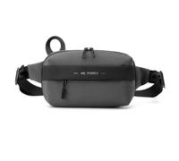 FANDARE 4 en 1 Bolso Pecho Riñonera Bolso de Mano para Hombre Hombre Bolsos Cruzados Bolso Bandolera Bolso de Hombro con Banda Reflectante Crossbody Bag para Viajes Impermeable Nailon Gris