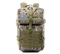 FANDARE 45L Mochila Militar Molle Mochila de Asalto del ejército Mochila Bolsa Bug out de 3 días Mochila de Senderismo para Acampar para Gimnasio Senderismo Acampada con Multiples Bolsillos