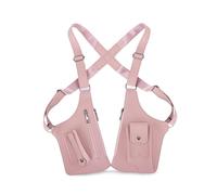 FANDARE Anti-Robo Bolsos Cruzados Bolsa de hombro para las axilas PU Cuero Bolsa de Pecho Bandoleras Cruzada Sling Crossbody Bag para Hombre Mujer Viaje Ciclismo Hiking Camping Daypack rosa