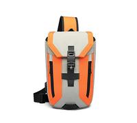 FANDARE Antirrobo Bolso Pecho Bolsos de Hombre con USB Negocio Sling Bag Gran Capacidad Bolsos Cruzados Bandoleras Cruzada Mochilas y Bolsas de Viaje Deportes Ciclismo Montañismo Poliéster Naranja