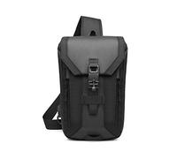 FANDARE Antirrobo Bolso Pecho Bolsos de Hombre con USB Negocio Sling Bag Gran Capacidad Bolsos Cruzados Bandoleras Cruzada Mochilas y Bolsas de Viaje Deportes Ciclismo Montañismo Poliéster Negro
