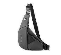 FANDARE Antirrobo Bolsos Cruzados Deporte Función Bandolera para Mujer Bolso de hombroHombro Derecho Sling Crossbody Bag Hombre Bolsa Pecho organizado PU Cuero Bolso Crossbody Gris Derecha